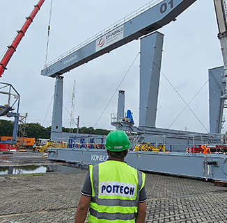 Movement and Erection of 3 RMG Cranes at DPW Mumbai (NSICT)