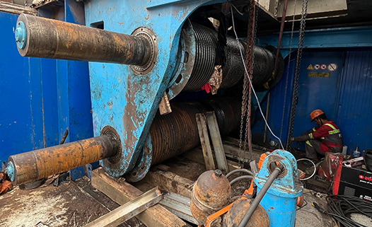 MHC Winch Drum Retrofit Work at Mundra Adani Port
