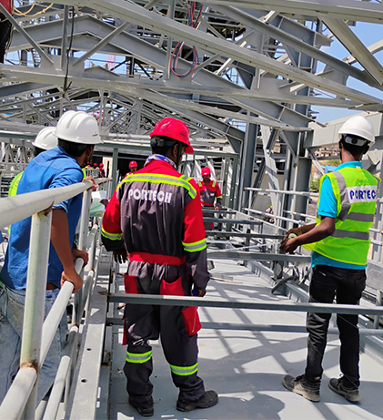 BHEL 660 MW power plant Conveyor Erection and installation work