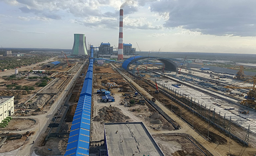 BHEL 660 MW power plant Conveyor Erection and installation work