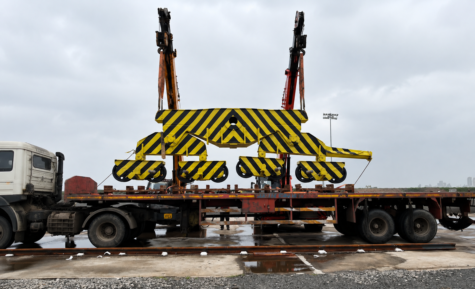 5 Barge Unloader Erection Work @ Swan Defence and Heavy Industries Ltd